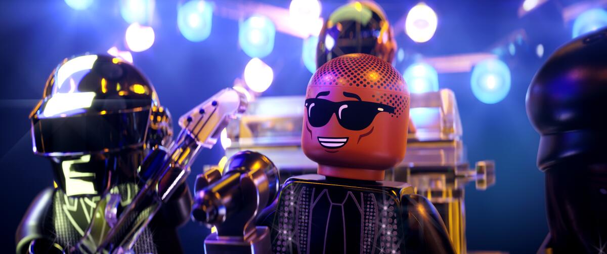 Lego versions of Daft Punk and Pharrell Williams.