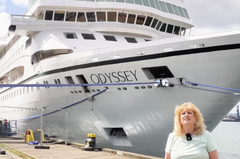 An original May 30 embark date was pushed after needed repairs left 125 ship passengers stranded in Belfast, Ireland over the summer where it has since remained. It set sail Monday around 11 p.m. local time but turned back less than 24 hours later and dropped anchor near the mouth of Belfast Lough. Screenshot/Villa Vie/YouTube