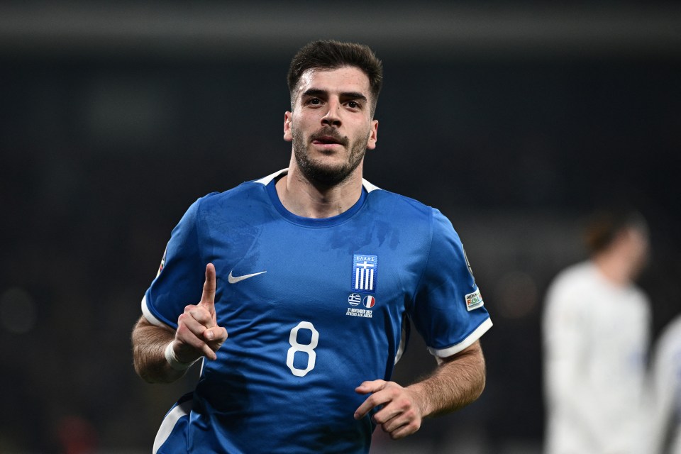 Greece star Fotis Ioannidis may miss the Nations League clash with England