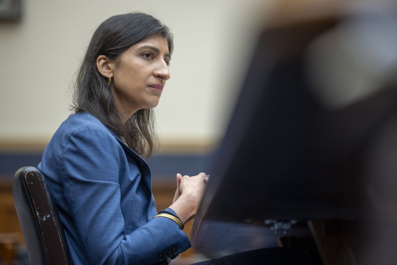 Chair of the Federal Trade Commission Lina Khan testifies before the House Judiciary Committee on Capitol Hill on July 13, 2023. She shared her support for the new click-to-cancel rule Thursday. File Photo by Ken Cedeno/UPI