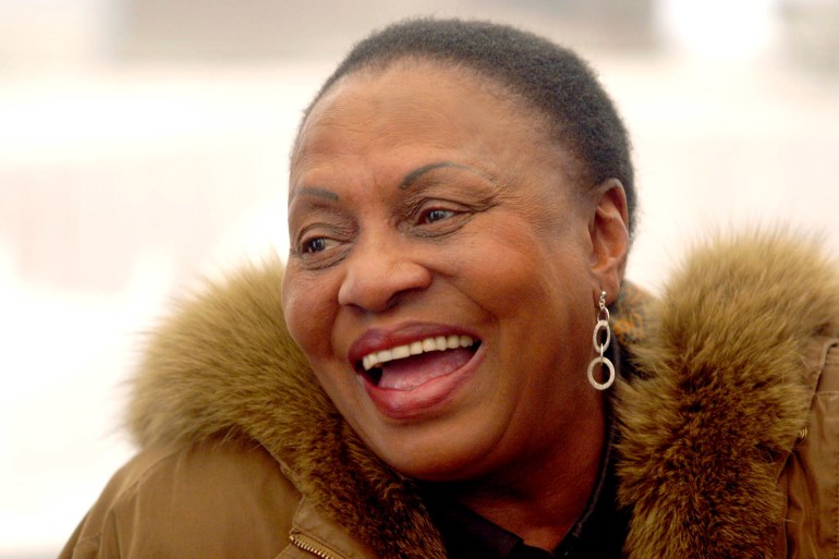 UNSPECIFIED - JULY 16: (FILE PHOTO) South African singer, composer, humanitarian and activist Miriam Makeba on July 16, 2004. Makeba died Monday, November 10, after performing at a concert in Italy. (Photo by Deaan Vivier/Gallo Images/Getty Images)