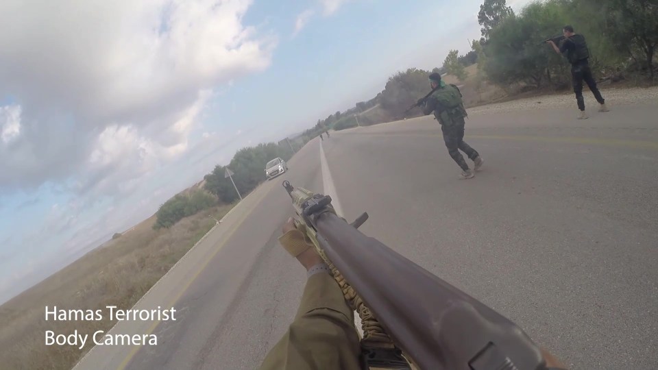 Hamas terrorists released body cam footage of the October 7 attack