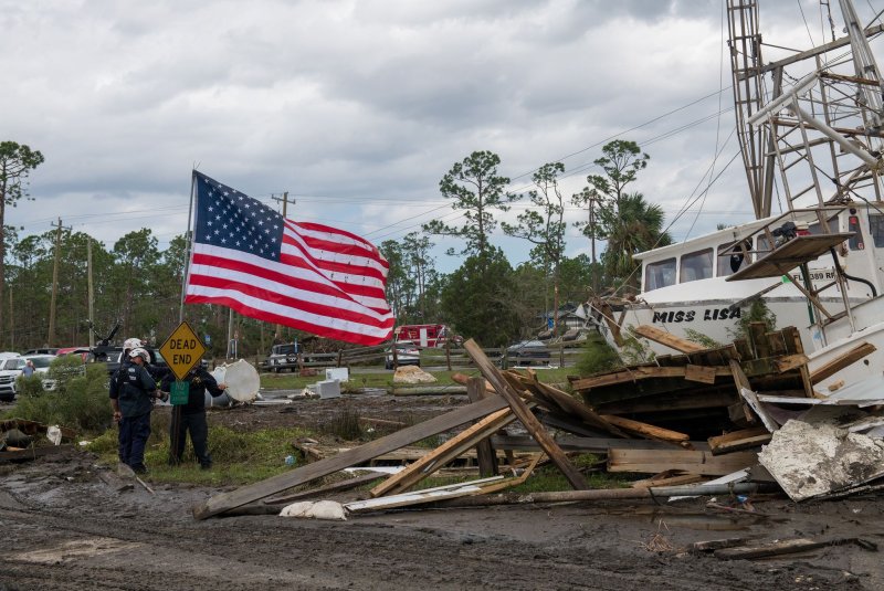 Vice President Kamala Harris and President Joe Biden are set to visit areas of Georgia and North Carolina ddevestated by Hurricane Helene this week. Photo by Staff Sgt. Jacob Hancock/U.S. Air National Guard/UPI