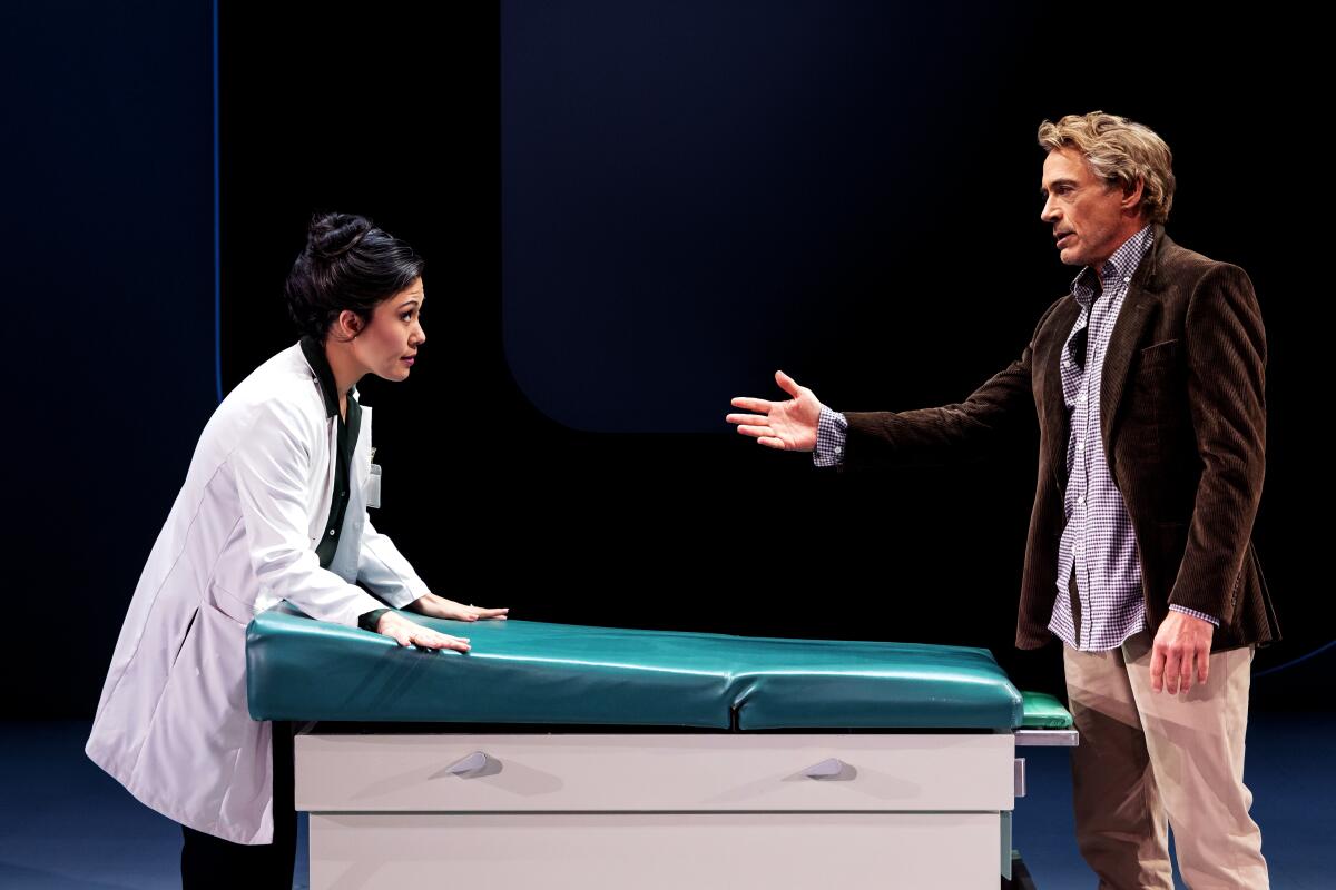 Ruthie Ann Miles and Robert Downey Jr. in Lincoln Center Theater's production of "McNeal."