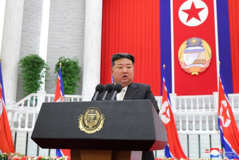 North Korean leader Kim Jong Un warned the United States and South Korea that any attack would be met with a nuclear response, state media reported Tuesday. File Photo by KCNA/EPA-EFE