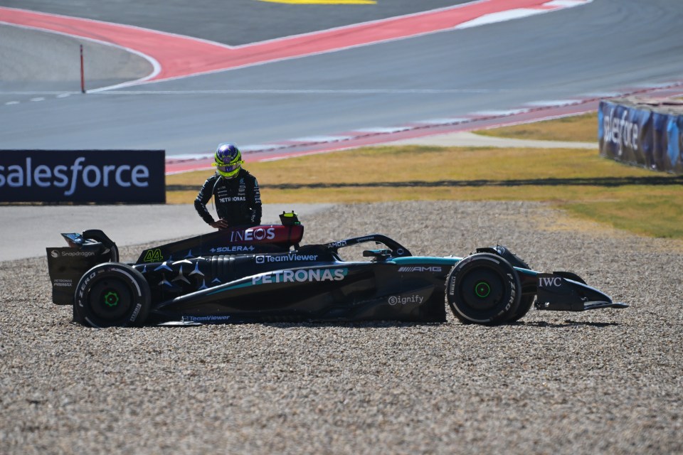 Lewis Hamilton's body language says it all as he exited the UG GP early