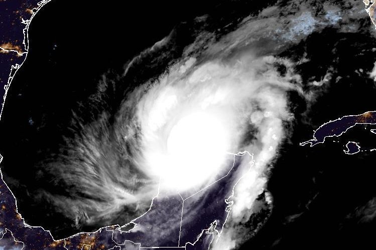 Hurricane Milton maintained Category 4 status early Tuesday while remaining on track to make landfall along Florida's west coast by Wednesday. Image courtesy of NOAA