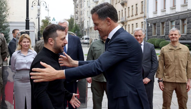 New NATO Secretary-General Mark Rutte made a surprise visit to Ukraine on Thursday where he said that Kyiv's path to join the military alliance is "irreversible." Photo courtesy NATO