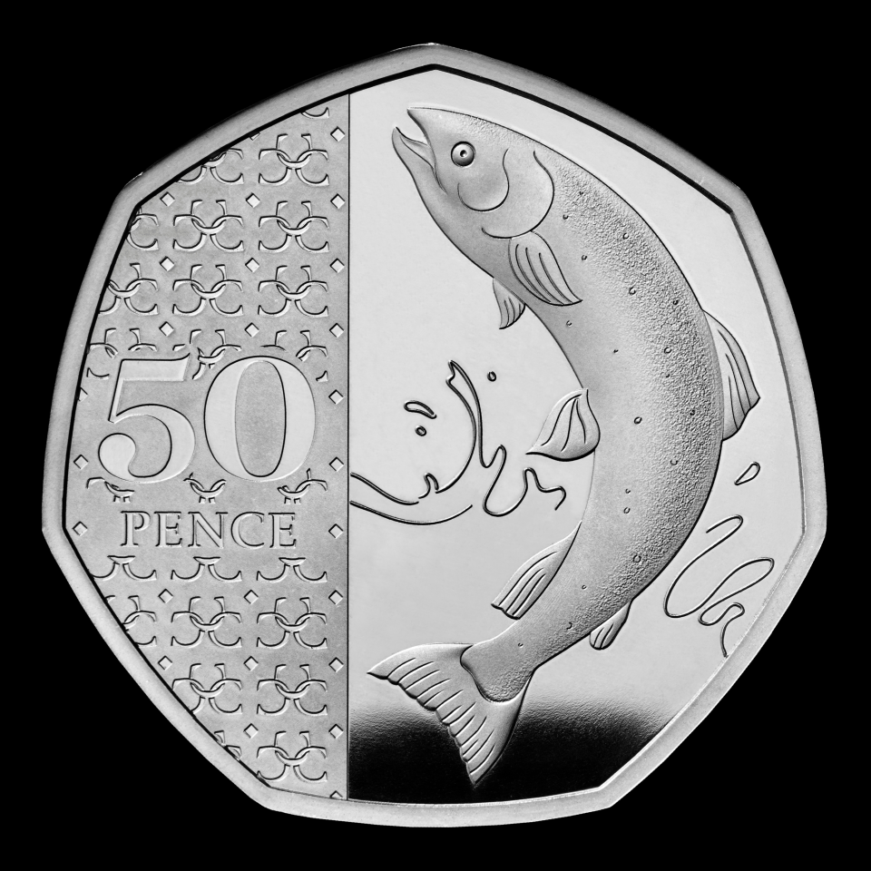 The Atlantic Salmon 50p is now officially the rarest 50p coin in circulation