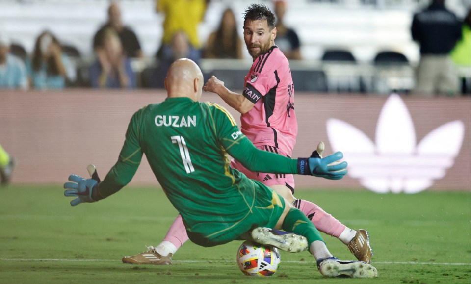 Lionel Messi was thwarted a number of times by the veteran keeper