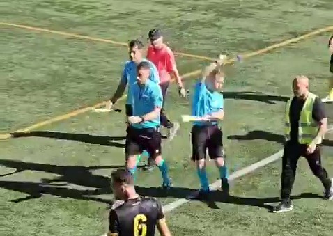 An object was thrown at an assistant referee in Spain