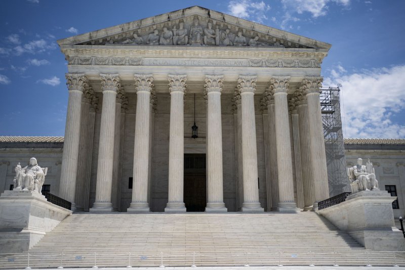 The U.S. Supreme Court is seen in Washington, D.C. on June 26, 2024. The Supreme Court said Virginia could continue its voter purge on Wednesday. File Photo Bonnie Cash/UPI