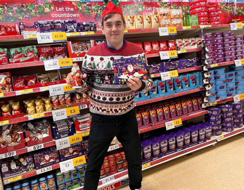 Jay Styles started as a festive temp but is now a permanent staff member at Tesco’s Hednesford store