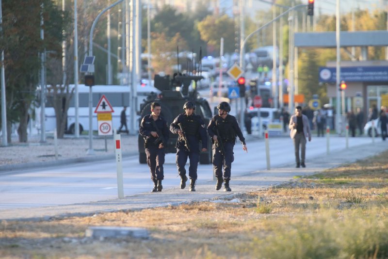 The Turkish government said two terrorists were "neutralized." The attack killed at least three people and wounded 14. Photo by Necati Savas/EPA-EFE