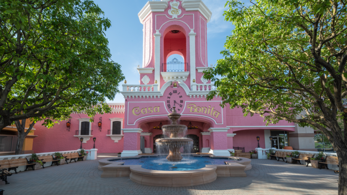 A palatial, Pepto-pink Mexican restaurant named Casa Bonita.