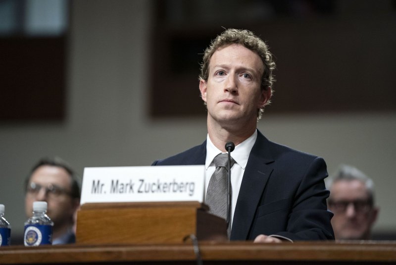 CEO of Meta Mark Zuckerberg participates in a Senate Judiciary Committee hearing on "Big Tech and the Online Child Sexual Exploitation Crisis" at the U.S. Capitol on Jan. 31 and recently became the world's second-richest individual. File Photo by Bonnie Cash/UPI