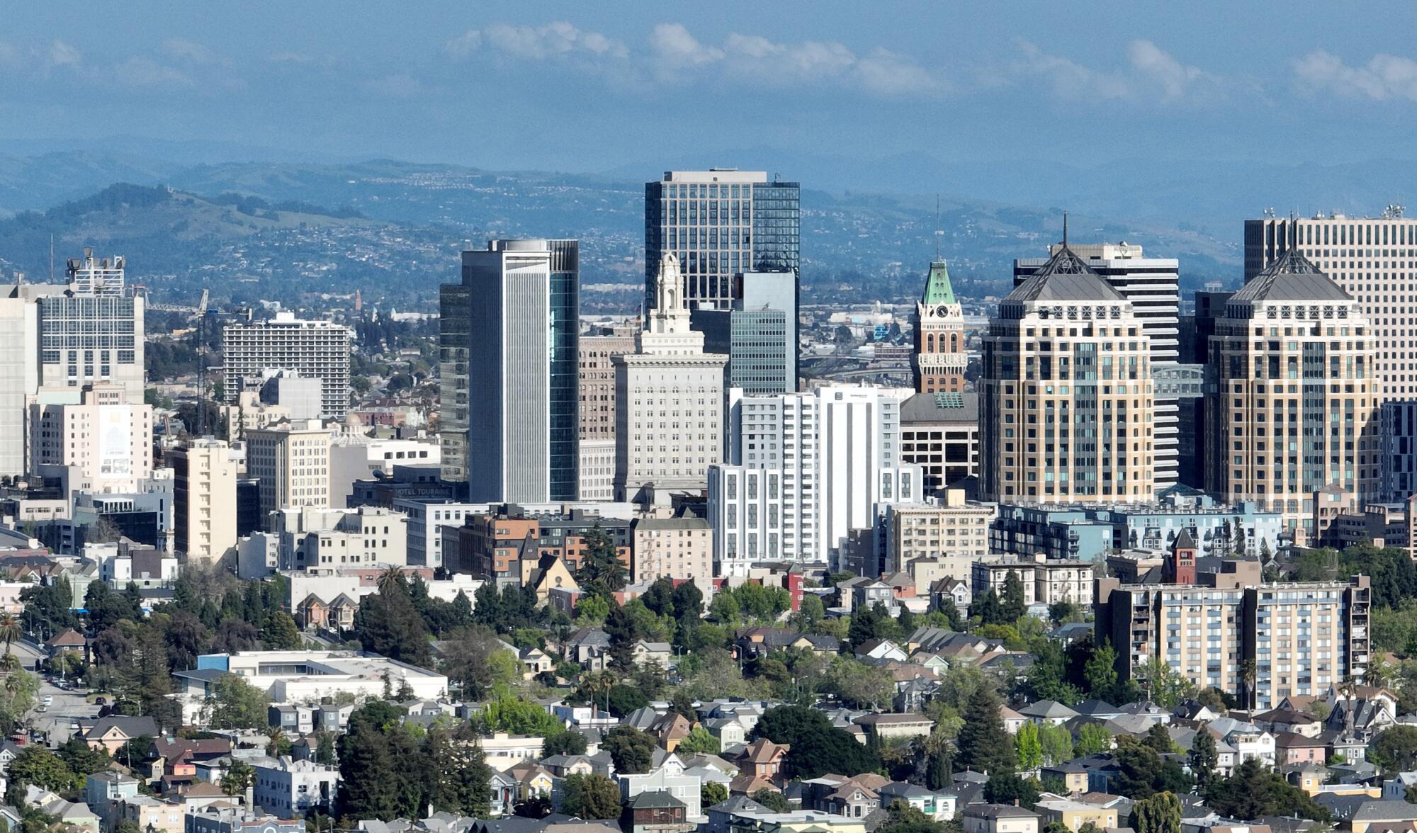 The Oakland skyline