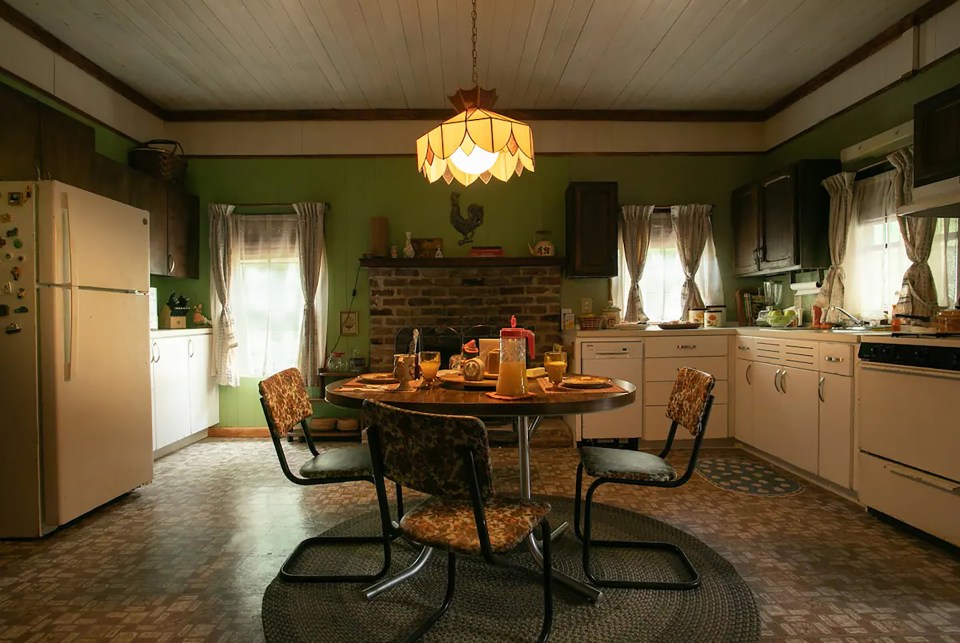 Decorators copied the kitchen from the house in Fayetteville, Georgia