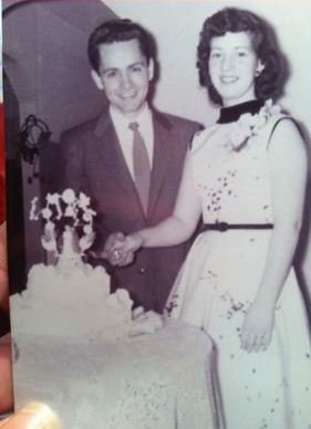 The cult leader (left) with Freeman's grandmother Rosalie Jean Willis on their wedding day