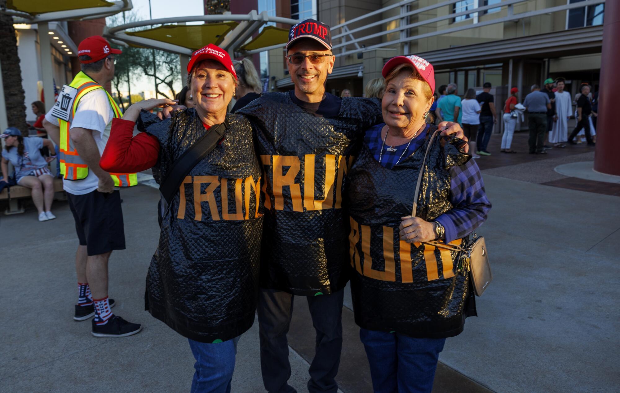 Three of Donald Trump's supporters