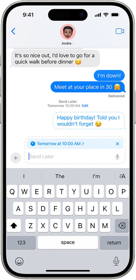 You can schedule texts in Messages with the new iOS 18 update