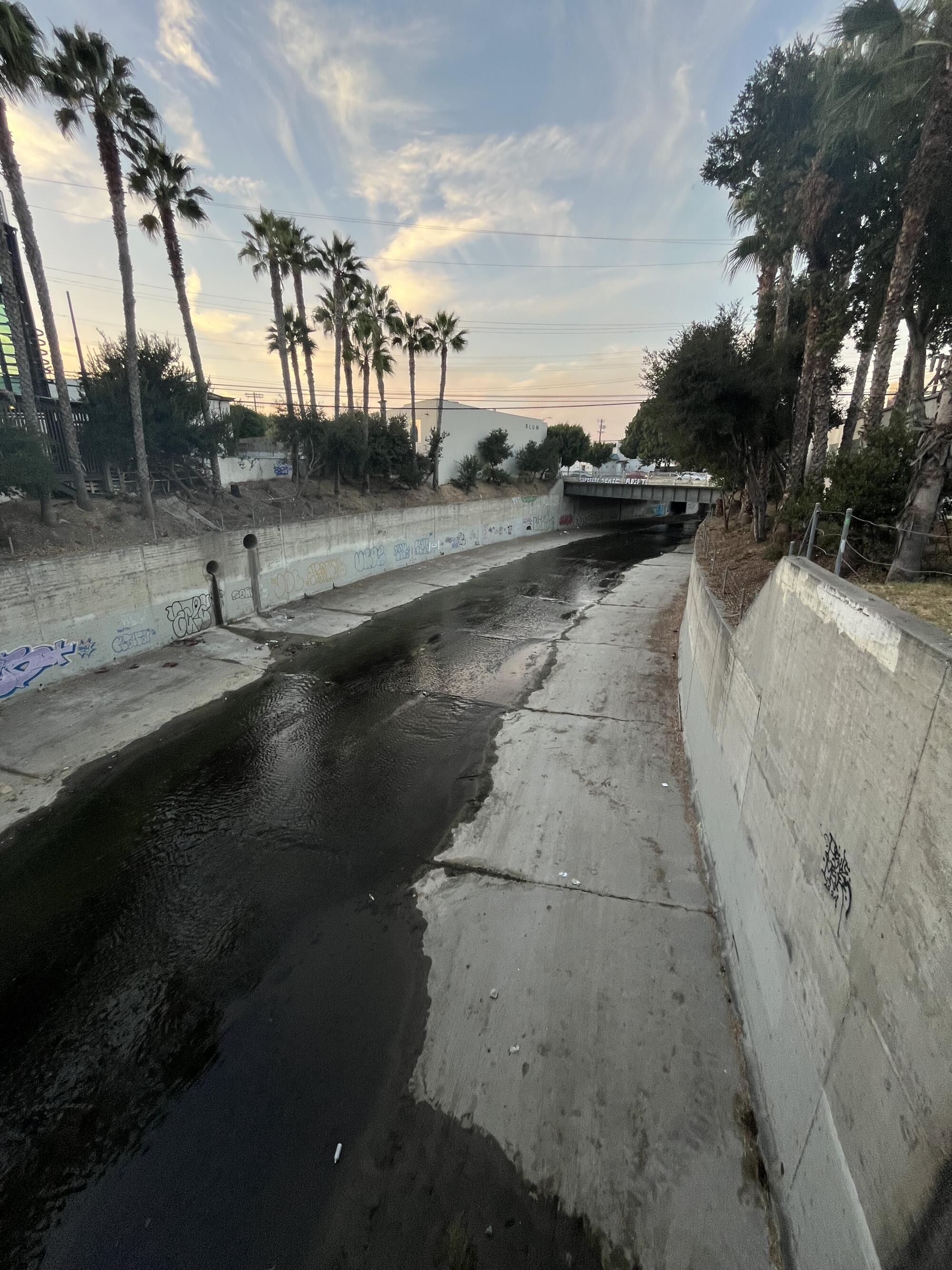 Ballona Creek neat Washington Boulevard in Culver City.