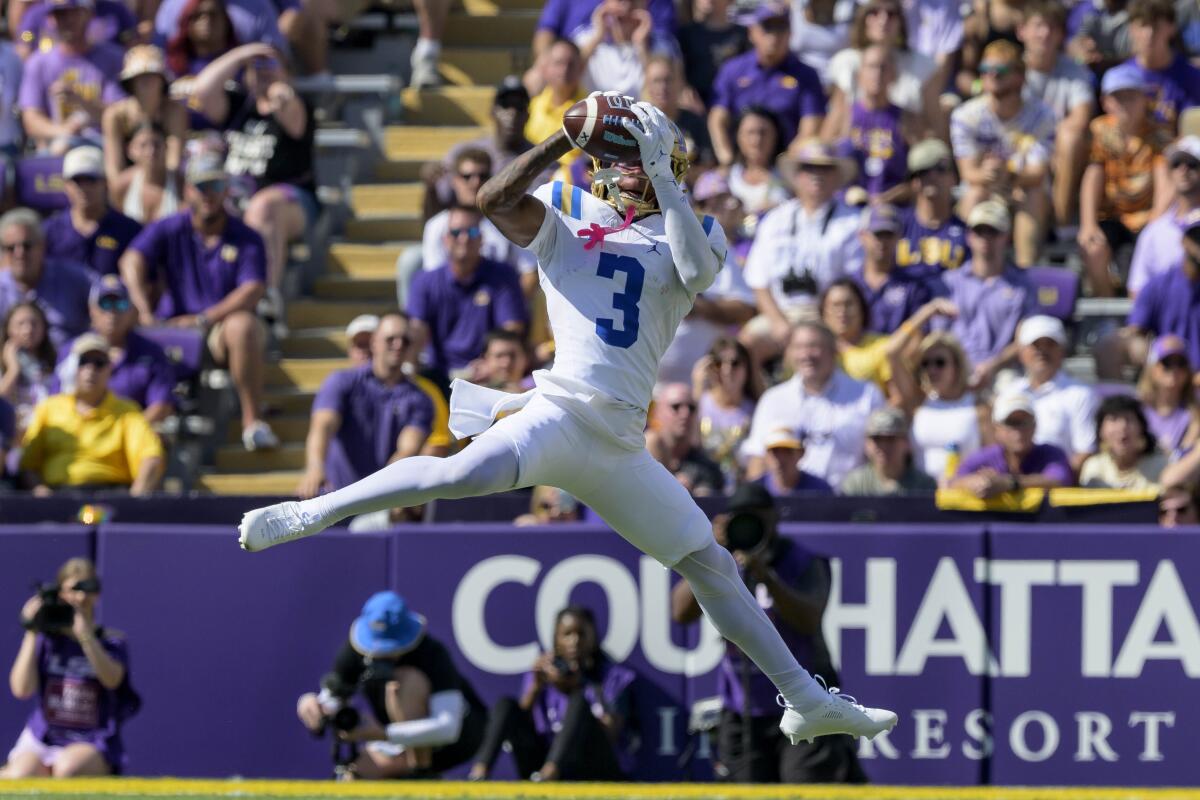 UCLA wide receiver Kwazi Gilmer.