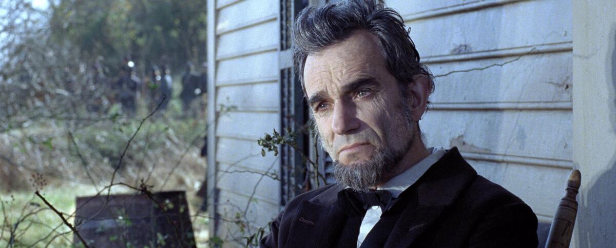 Daniel Day-Lewis portrays President Lincoln in director Steven Spielberg's film "Lincoln."