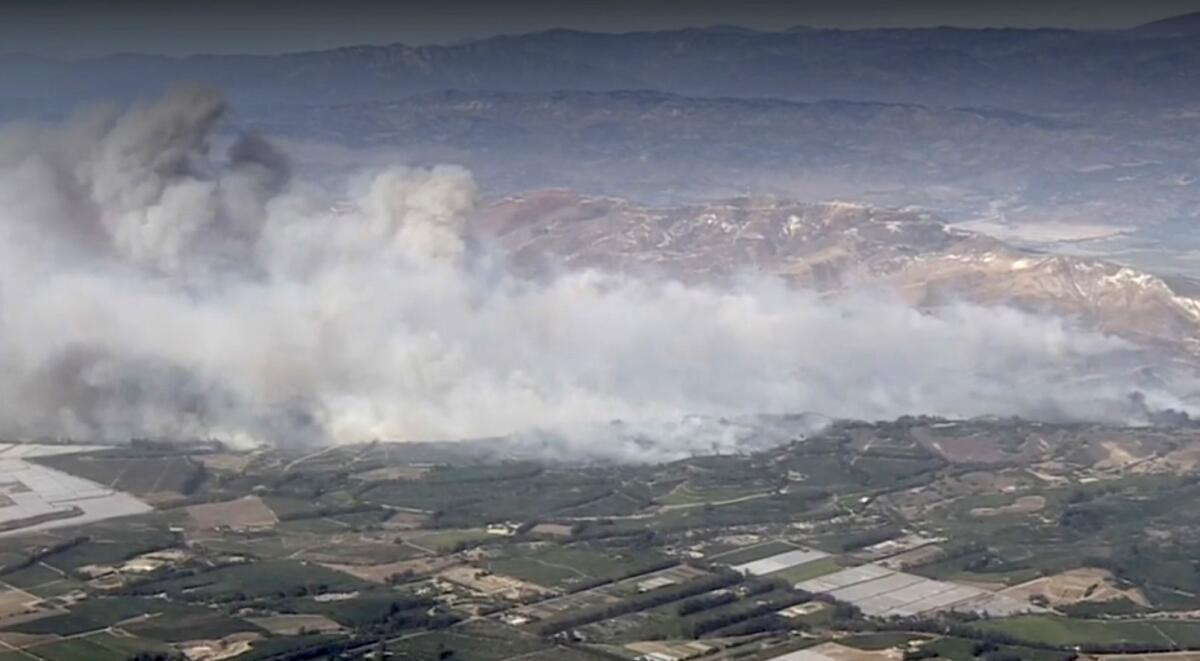 The Mountain fire, fueled by Santa Ana winds, is torching homes and property in Ventura County this week.