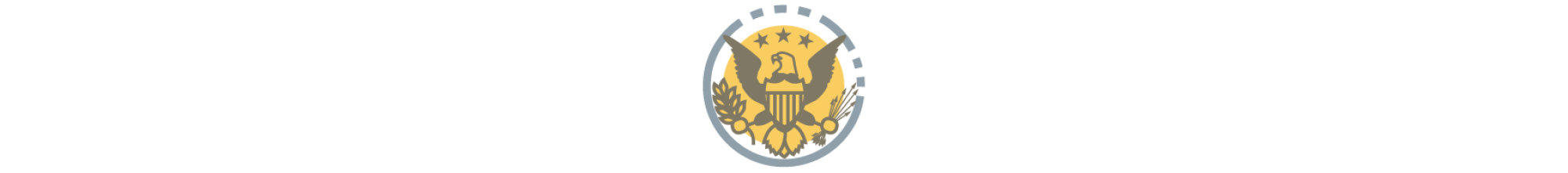 Election live results section icon for presidential race showing the symbol of eagle seal.