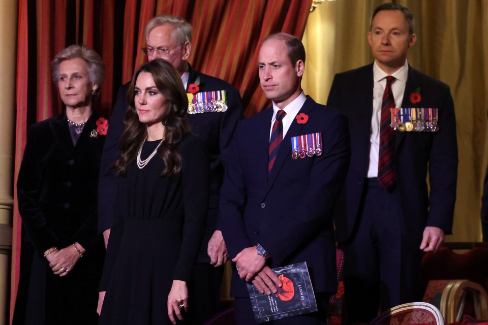 The Prince and Princess of Wales attending the Royal British Legion Festival of Remembrance at the Royal Albert Hall in London in 2023