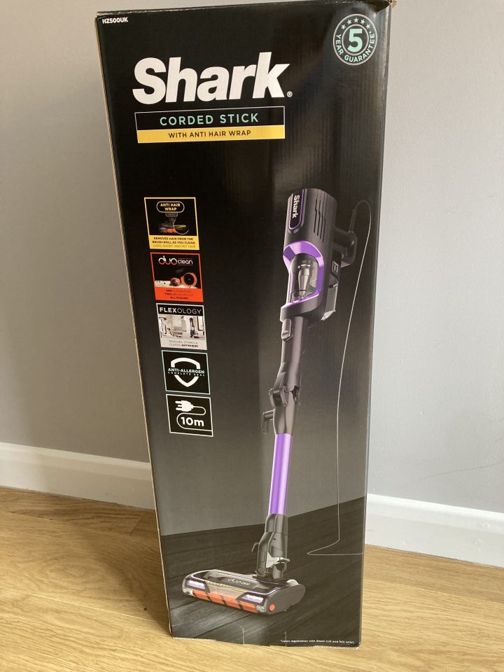 Shark's HZ500UK corded stick vacuum comes with a range of clever features