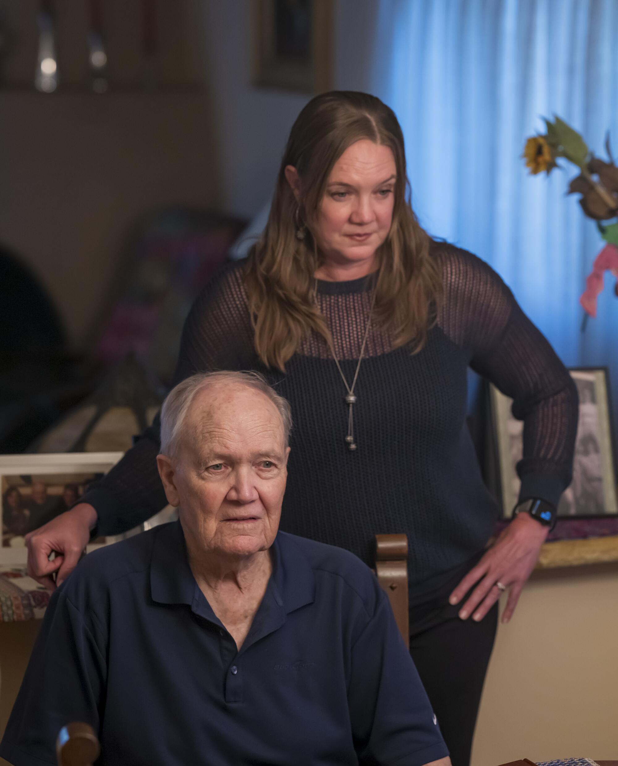 Gary, 82, with his daughter Hilary in Santa Fe, N.M.