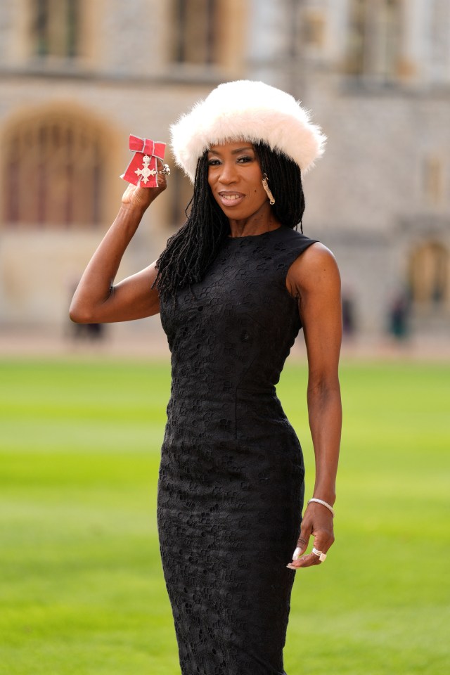 M People lead singer Heather Small was awarded an MBE