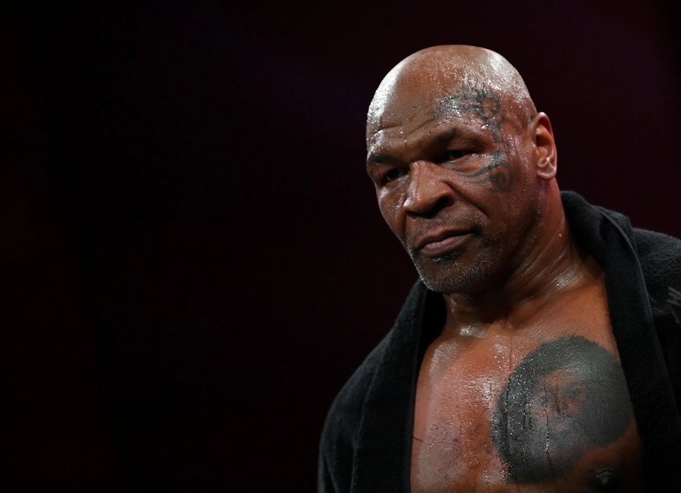 Mike Tyson ahead of his fight with Jake Paul