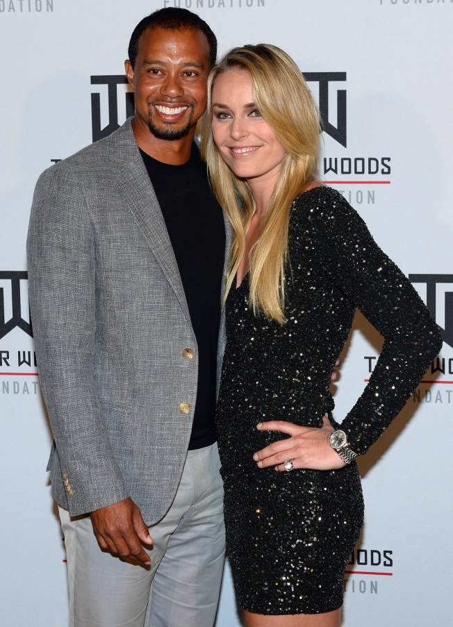 The Skier's most famous romance was with golf legend Woods