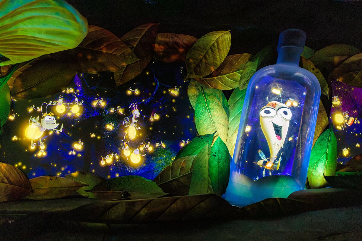 Large cartoon fireflies 