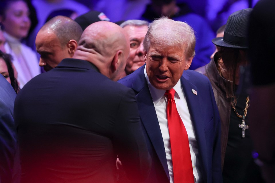 Trump is a long-time friend of UFC headhoncho Dana White