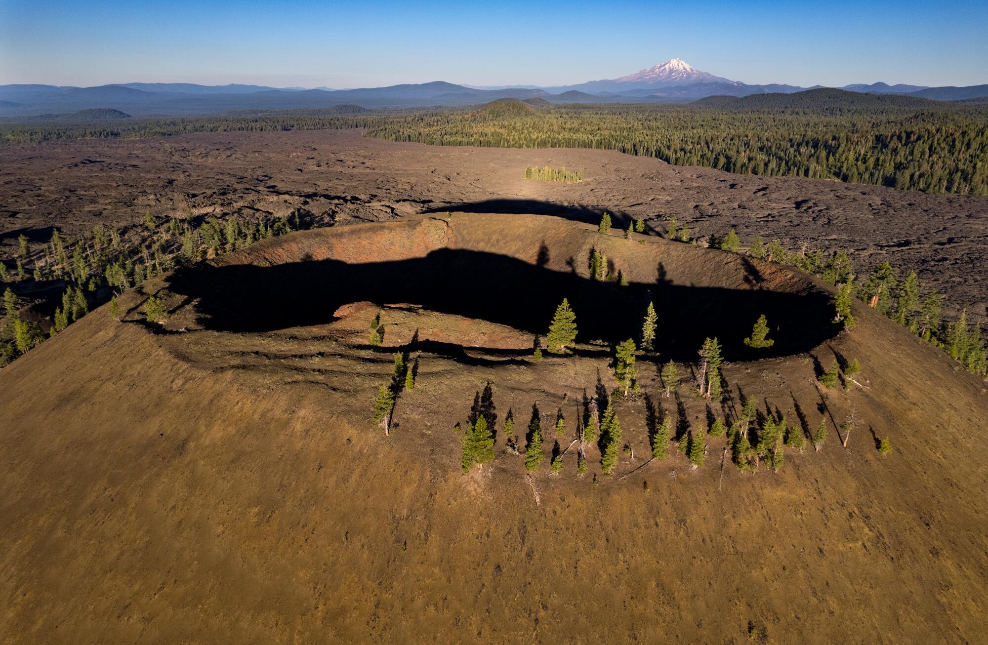 A view of volcanic craters within Sáttítla, a proposed national monument nestled.