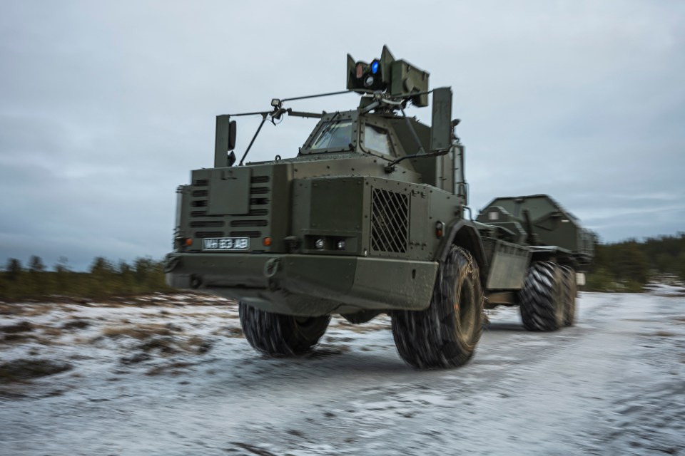 An Archer Artillery System of the British armed forces’ 19th Regiment Royal Artillery is pictured