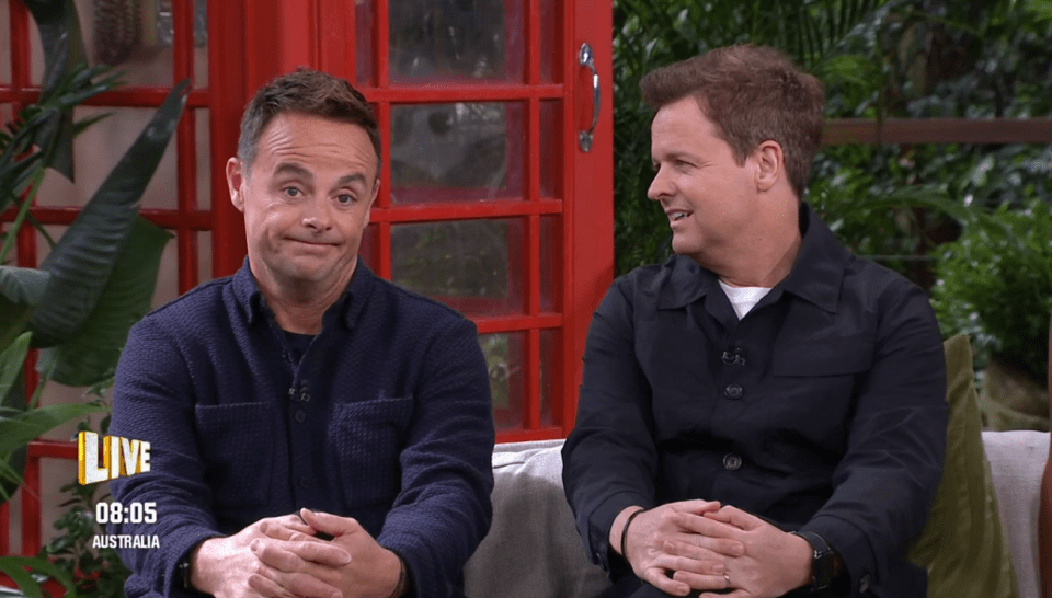 Ant and Dec reacted as Maura made her confession