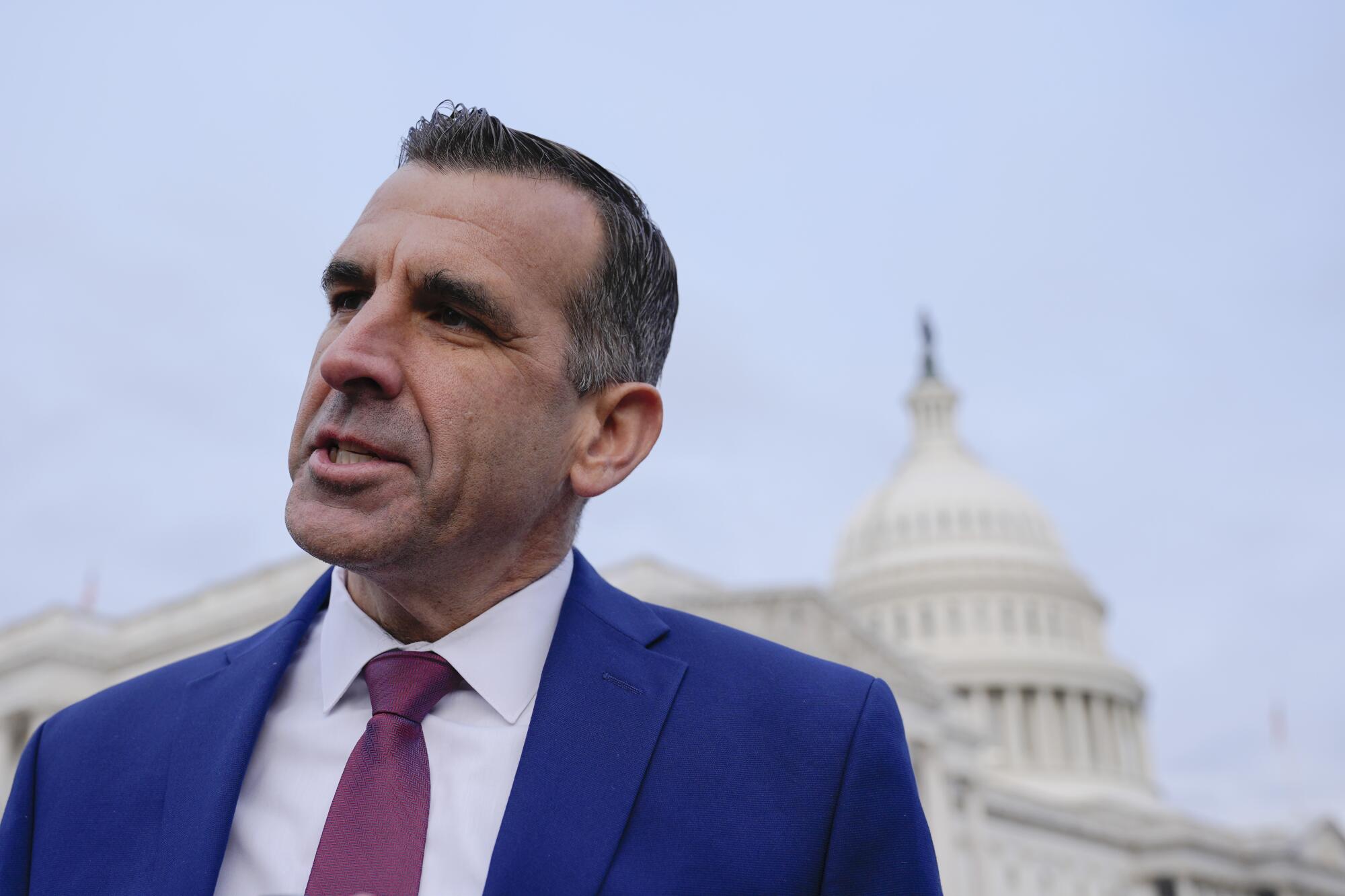 Rep.-elect Sam Liccardo, D-Calif., speaks after a news conference to introduce newly-electe