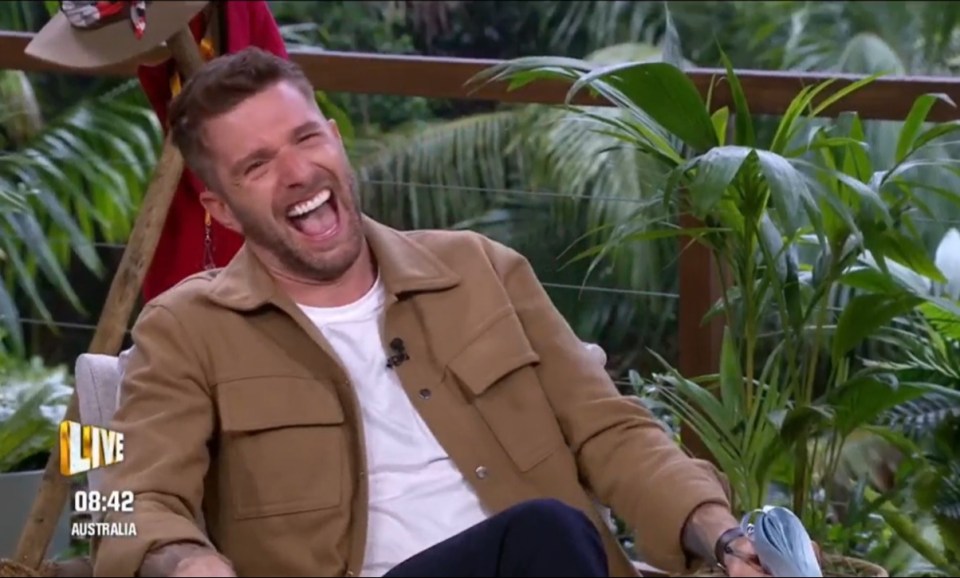 Unpacked host Joel Dommett was also left in hysterics at Dec's cheeky remark