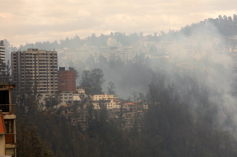 Smoke in Quito, Ecuador