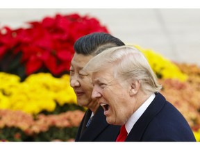 Donald Trump with Xi Jinping in Beijing in 2017.