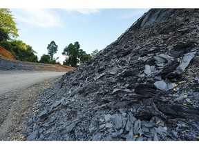 The construction site of the Mentarang Induk Hydropower Plant, developed by PT Kayan Hydropower Nusantara, in Malinau Regency, North Kalimantan, Indonesia, on Saturday, Oct. 21, 2023. Indonesia today has eight times more operating captive coal capacity than it did roughly a decade ago, about the time when Joko Widodo, Indonesia's president, came to power.