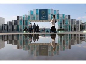 Attendees at the Baku Stadium ahead of the COP29 climate conference, in Baku, Azerbaijan, on Sunday, Nov. 10, 2024. The United Nations climate change conference runs through Nov. 22.