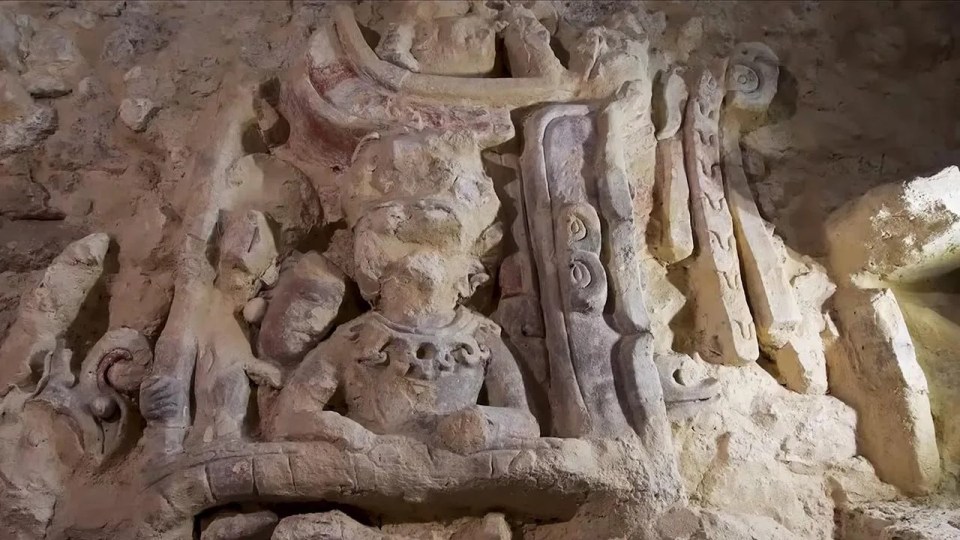 Archaeologists have uncovered the reliefs made by the Maya