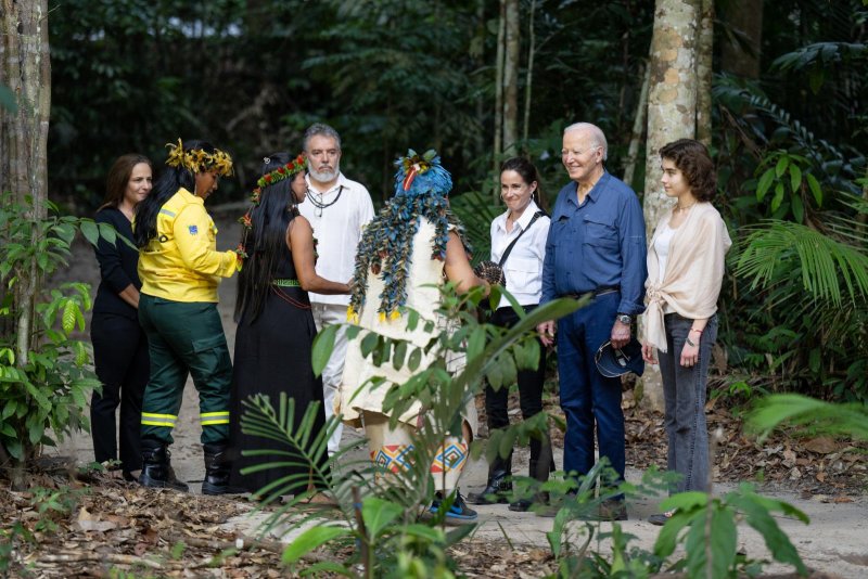 U.S. President Joe Biden toured Brazil's Amazon rainforest on Sunday, as he called for future generations to protect its wildlife and the delicate ecological balance. Photo courtesy of President Joe Biden/X