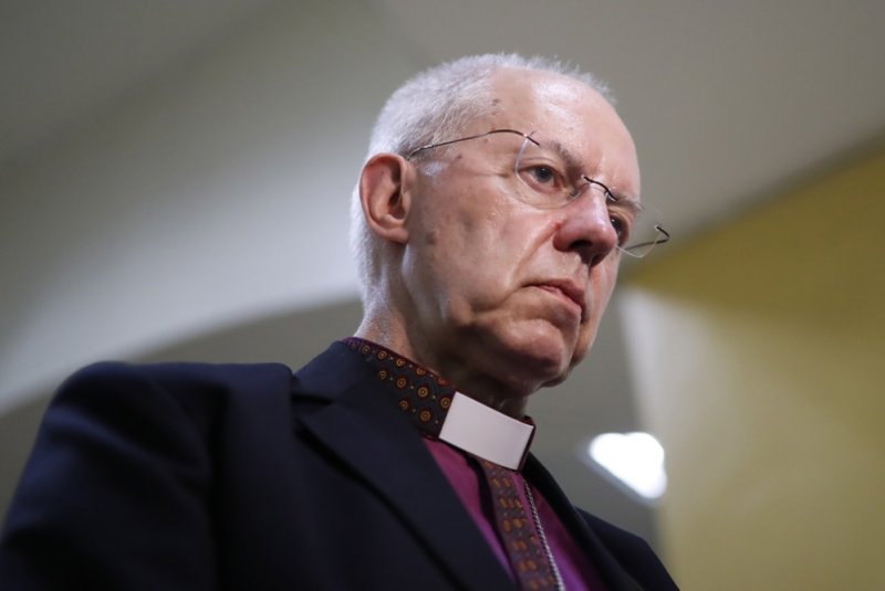 Justin Welby resigned as the archbishop of Canterbury on Tuesday amid a critical report over his handling of an abuse scandal. Photo provided by Rodrigo Sura/EPA-EFE